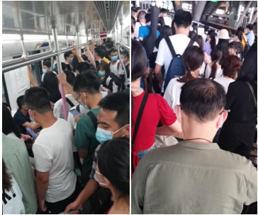(图为同学们返校途中人流不息) MK体育官方网站